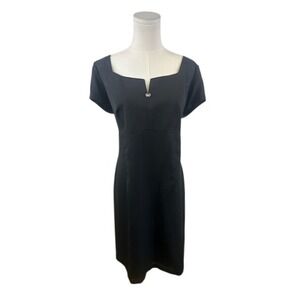 Jeffrey & Dara Black‎ Evening Dress Special Occasion Career Sheath Size 14